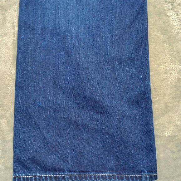 Free People We The Free Button Fly Flare Jeans 32 x 32 Night Sky Blue Trouser - Picture 11 of 16